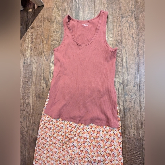 Arula Floral-print ribbed knit pants High waist.Fitted silhouette. Flare Sz 0x - Picture 13 of 14